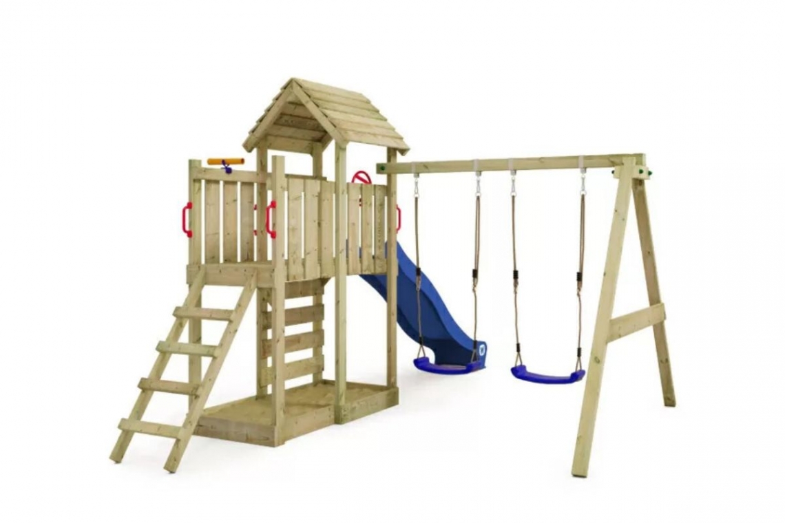 Wickey Multiflyer Climbing Frame With Wooden Roof.jpg